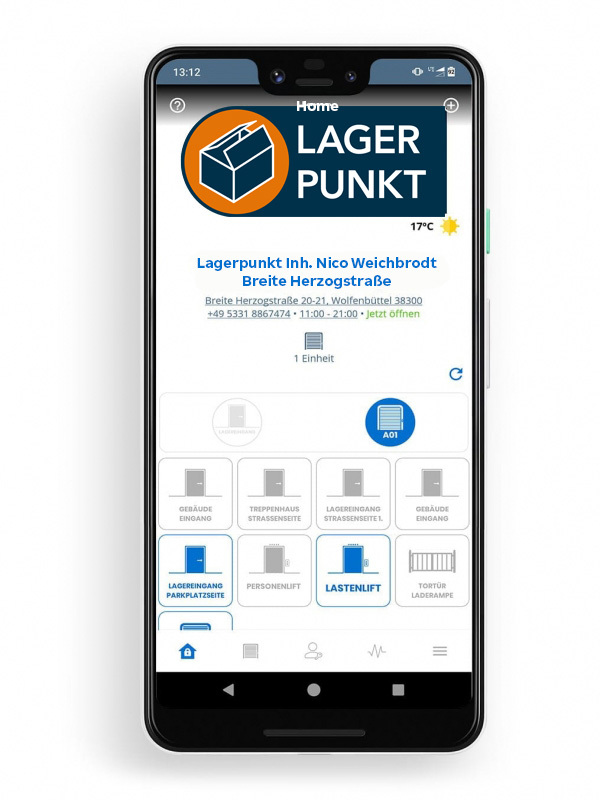 Lagerpunkt NOKE Smart Entry System App